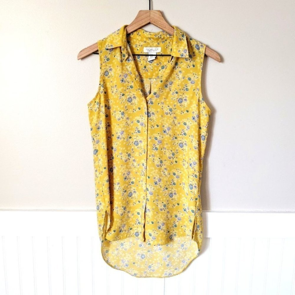 Rachel Zoe Floral Sleeveless Blouse XS